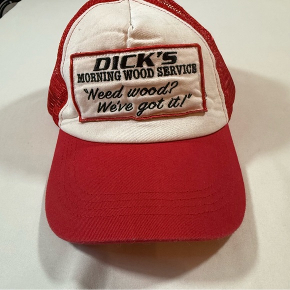 Dick's Red and White Men's Trucker Hat - Picture 1 of 7